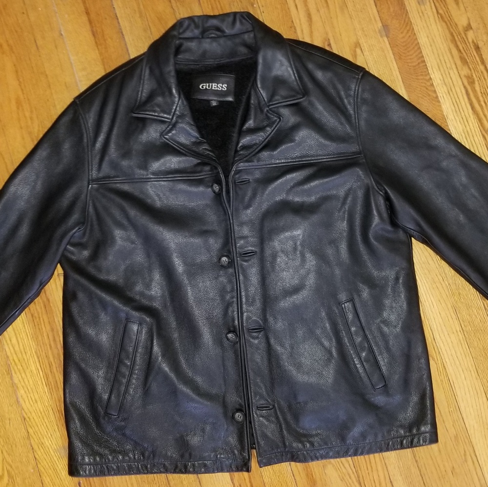 Men's GUESS *Genuine Leather* Coat